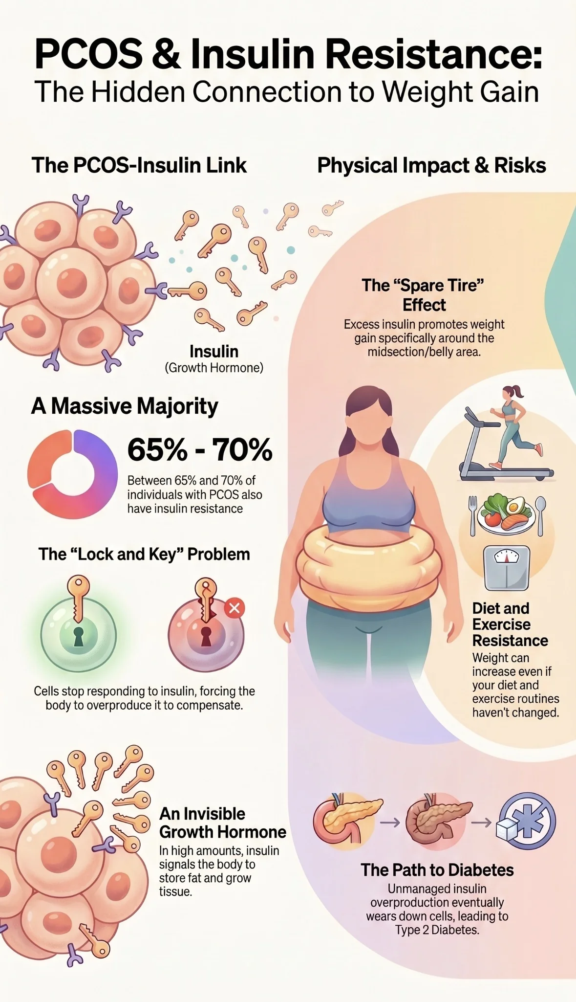PCOS and insulin resistance: the hidden connection to weight gain