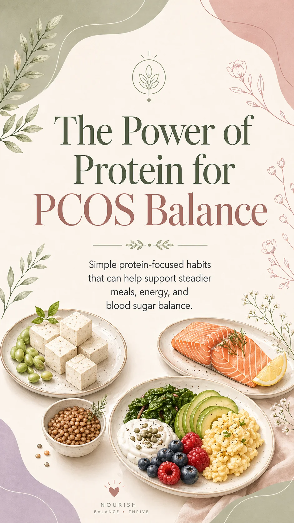 The power of protein for PCOS balance — protein, fiber, fat strategy