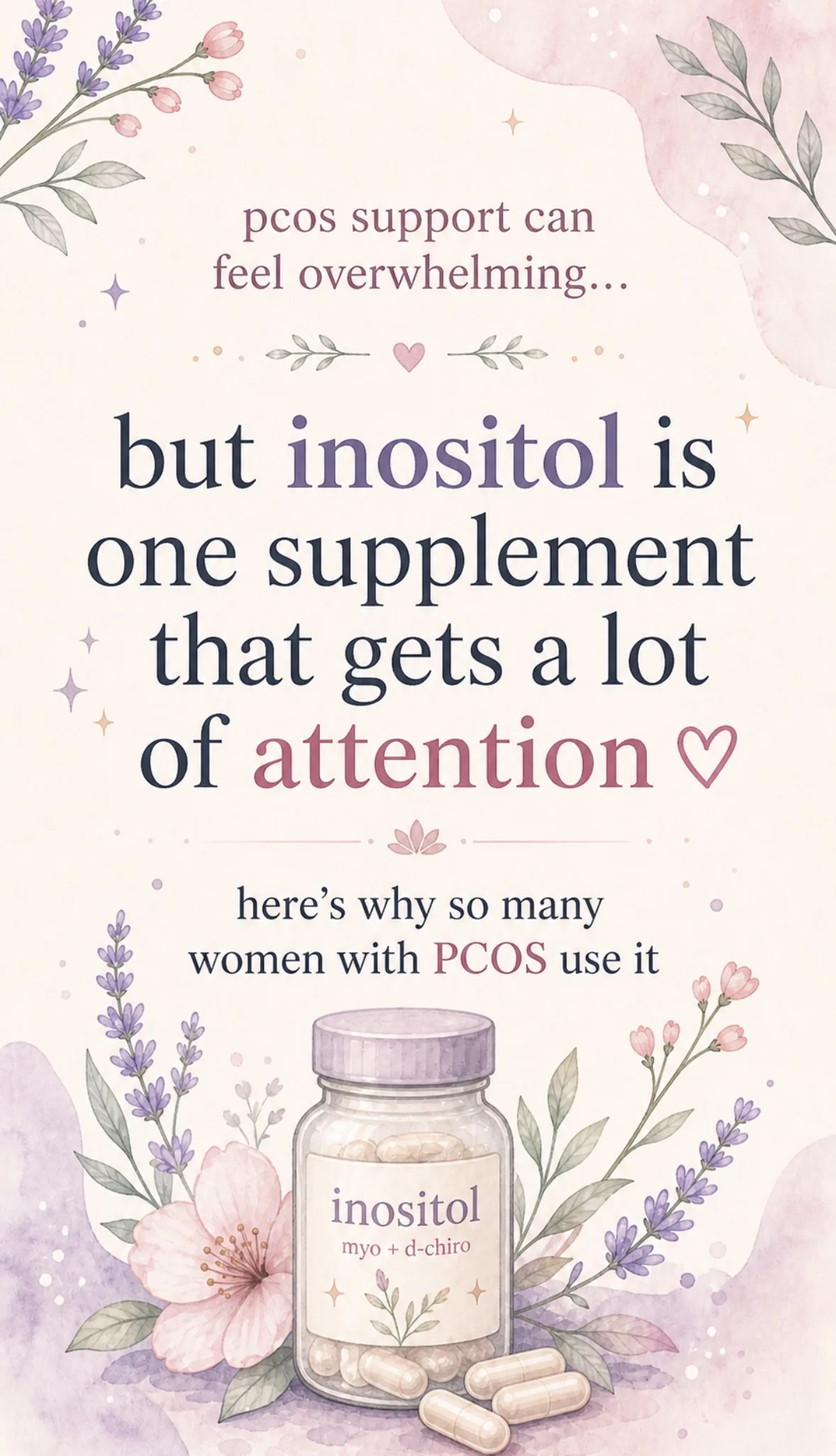 Inositol: the PCOS supplement that gets a lot of attention