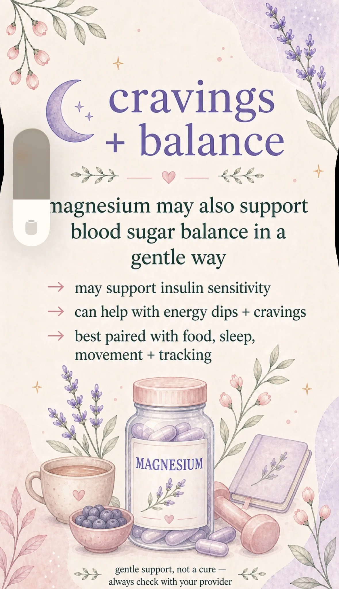 Magnesium for cravings and blood sugar balance in PCOS