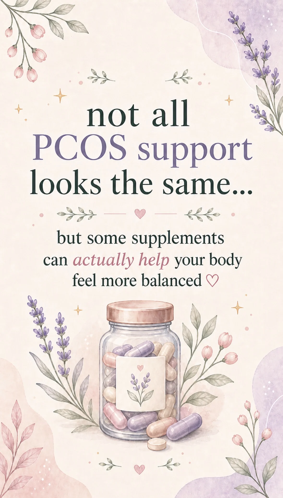 Not all PCOS supplements look the same — what to know