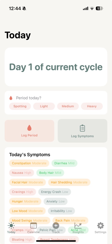 CycleBalance overview screen preview